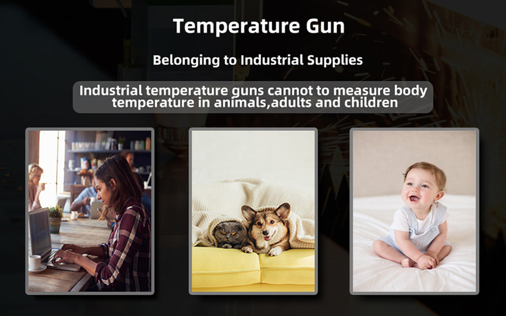 BSIDE H3 Infrared Thermometer Gun, -58℉—2552℉ Non-contact Handheld Digital Laser Industrial Temperature Measuring Tester, Yellow, No Battery