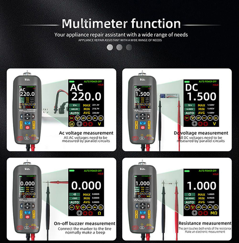 BSIDE O1X 3 in 1 Oscilloscope Multimeter Electric Pen, 10MHz Bandwidth, 2.8 inch TFT Color Screen, 2000mAh Lithium Battery, LED Flashlight