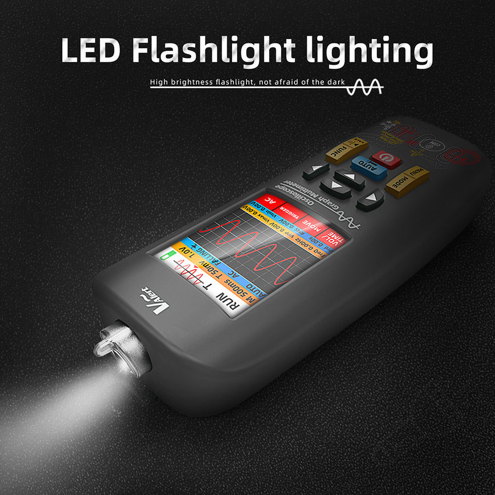 BSIDE O1X 3 in 1 Oscilloscope Multimeter Electric Pen, 10MHz Bandwidth, 2.8 inch TFT Color Screen, 2000mAh Lithium Battery, LED Flashlight