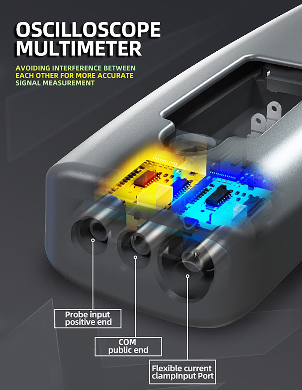 BSIDE O1X 3 in 1 Oscilloscope Multimeter Electric Pen, 10MHz Bandwidth, 2.8 inch TFT Color Screen, 2000mAh Lithium Battery, LED Flashlight