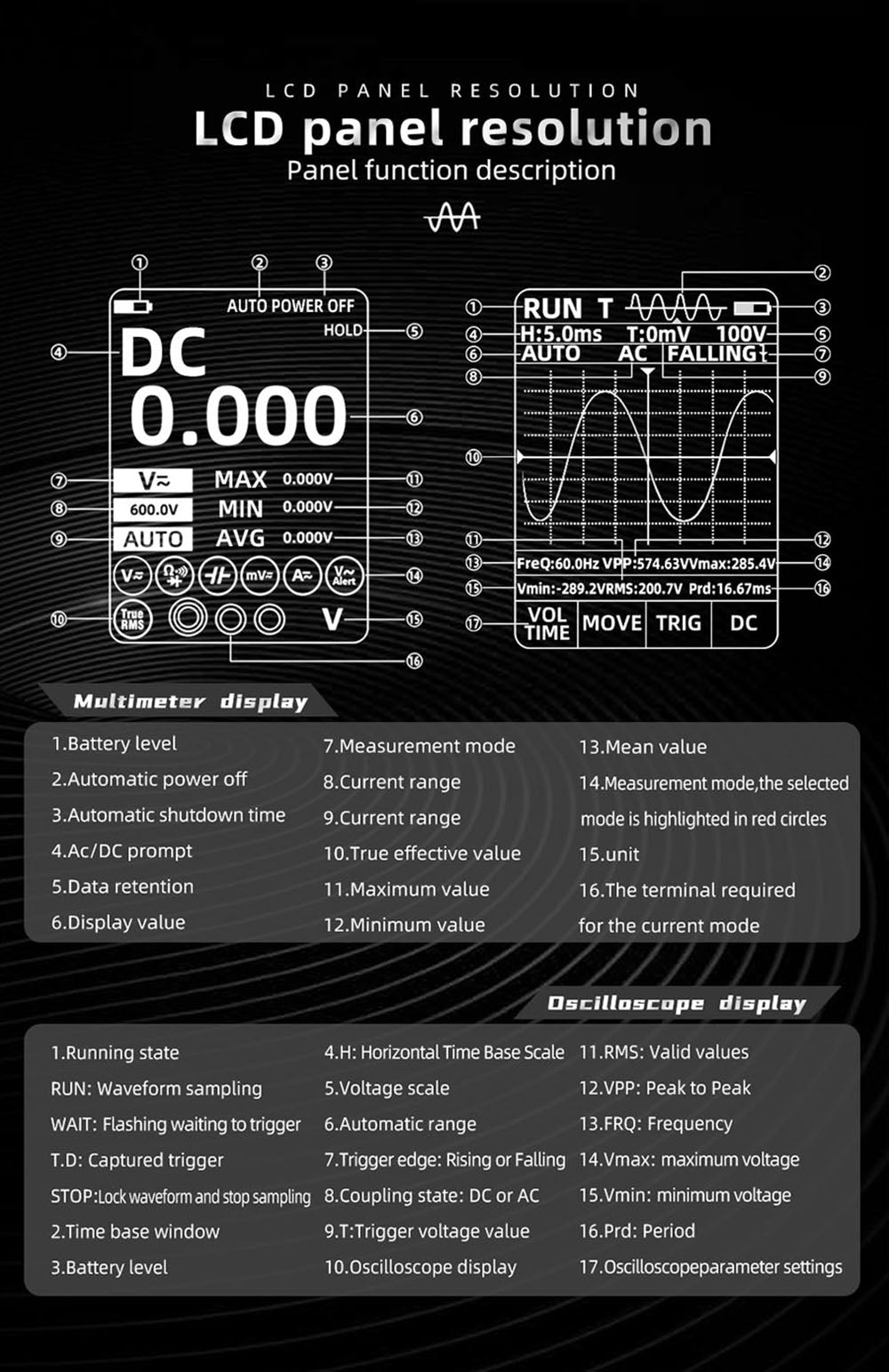 BSIDE O1X 3 in 1 Oscilloscope Multimeter Electric Pen, 10MHz Bandwidth, 2.8 inch TFT Color Screen, 2000mAh Lithium Battery, LED Flashlight