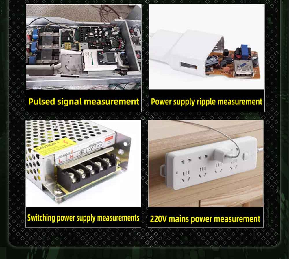 BSIDE O2 Dual Channel Oscilloscope, 50MHz Bandwidth, Real-time Sampling Rate 250MSa/s, 3.98-inch TFT LCD Display, 7 Signal Waveforms