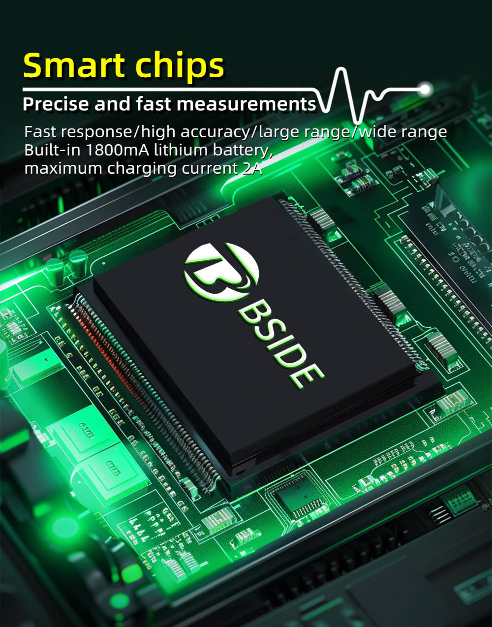 BSIDE OT2 Handheld Digital Oscilloscope Multimeter, 10MHz Bandwidth with 48MSa/s Sampling Rate, 2.8-inch LCD Screen