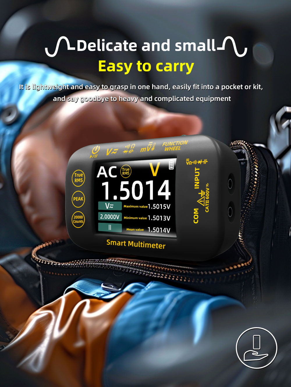 BSIDE S40 Digital Photovoltaic Multimeter, 2.8inch HD Color Screen, High Precision, High Voltage 1000V, Electrical Maintenance