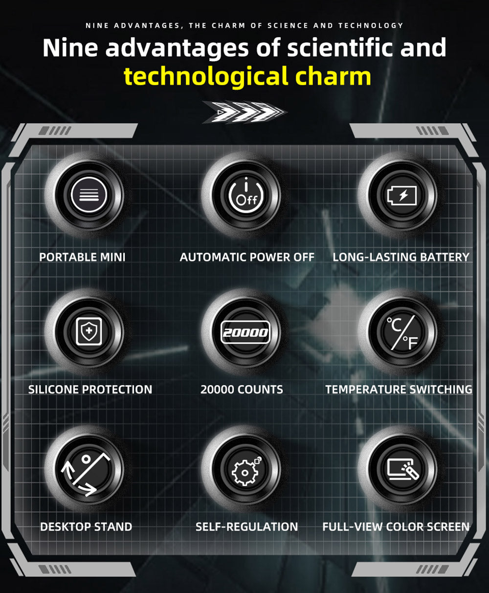 BSIDE S450 Digital Multimeter, 20000 Counts, 1000V, 2.8inch LCD Screen, Graphic Recording, Type-C Charging Port, Photovoltaic Voltage Millivolt AC Peak Meter