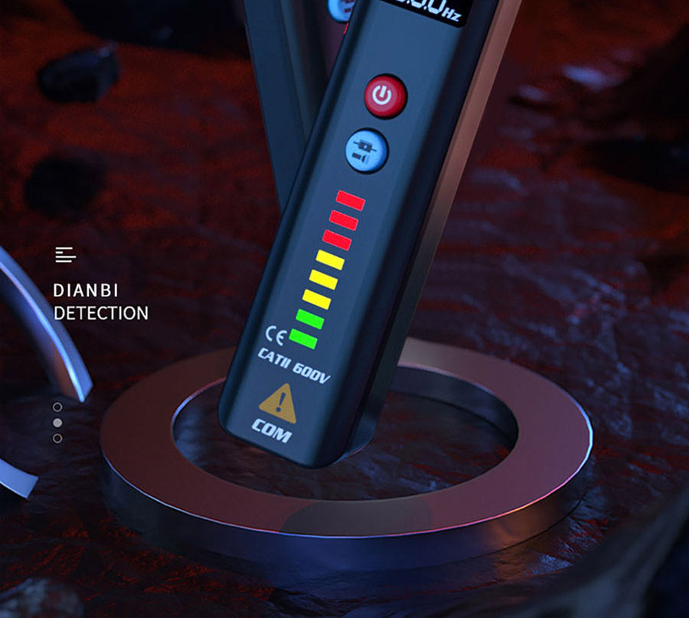 BSIDE X1 Intelligent Voltage Detector Tester, Multimeter, Electric Pen, Break Point Checking, Large LCD Screen, Flashlight, Live Wire Hz Ohm NCV Meter, No Batteries