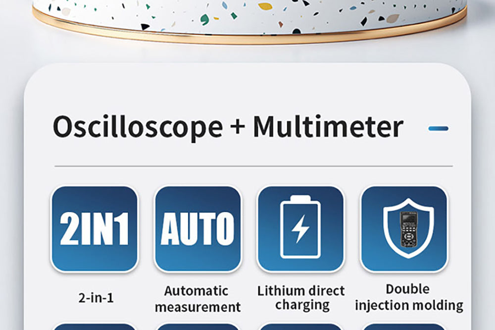 BSIDE ZT702S Digital Multimeter, Oscilloscope, Auto True RMS, Transistor Probe Meter, 48M/s 10MHz PC Waveform, 2.8inch LCD Screen