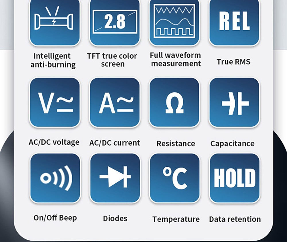 BSIDE ZT702S Digital Multimeter, Oscilloscope, Auto True RMS, Transistor Probe Meter, 48M/s 10MHz PC Waveform, 2.8inch LCD Screen