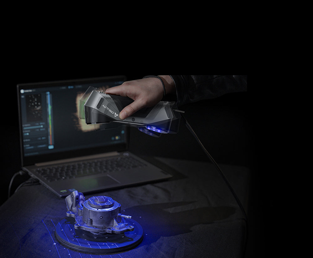 Creality Raptor 3D Scanner, Hybrid Blue Laser NIR, 60fps Scanning Speed, Objects Between 5-2000mm, 24-bit Full-Color Scan, 0.02mm Accuracy, Anti-shaking