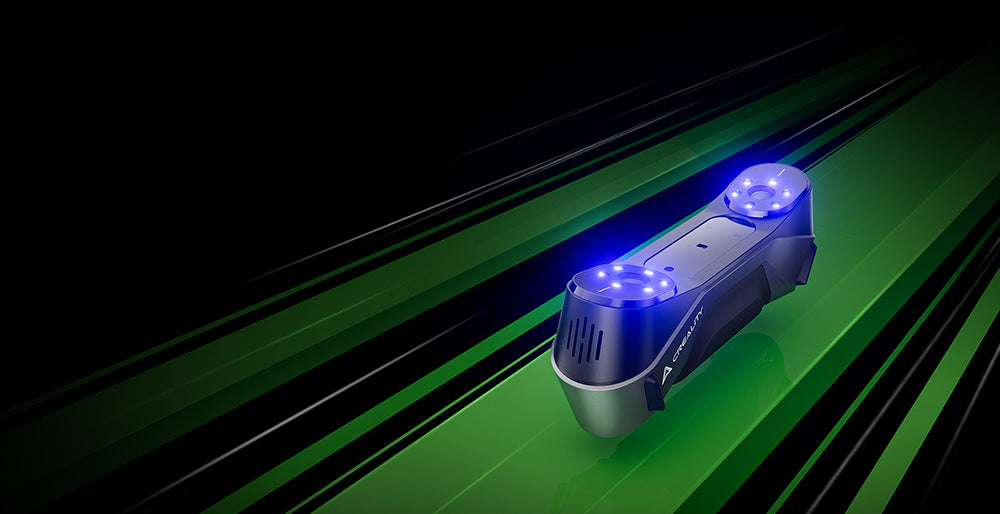 Creality Raptor 3D Scanner, Hybrid Blue Laser NIR, 60fps Scanning Speed, Objects Between 5-2000mm, 24-bit Full-Color Scan, 0.02mm Accuracy, Anti-shaking