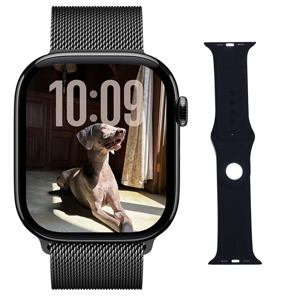 DIONA MONA3 Mini Smartwatch, 2.1-inch Screen, Health & Sleep Monitoring, Bluetooth Calling, Multiple Sports Modes, Voice Assistant - Black