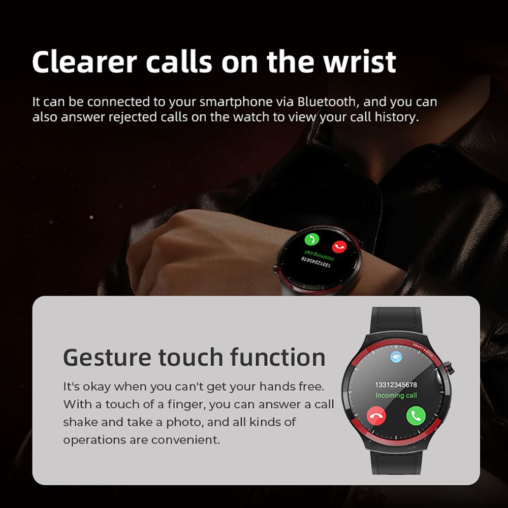 Diona R3 Smartwatch, 1.55-inch Screen, Health Sleep Monitoring, Bluetooth Calling, Voice Assistant, Dynamic Watch Faces, Multiple Sports Modes