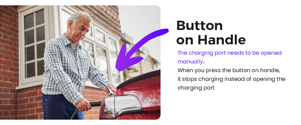 Evgoer EG-C0008 Extension Cord for Tesla, 16.4ft Cable, 50A Max Support 12kW with NACS Connector, IP66 Waterproof, for Level 1 and 2 EV Charger, Compatible with All Tesla Models