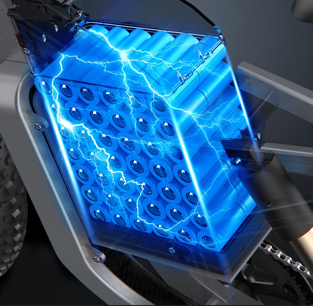 EKXBIKE X20 Electric Bike, 2000W Motor, 48V 35AH Battery, 20*4.0-inch Fat Tire, 55km/h Max Speed, 150km Range, Hydraulic Brake, Hydraulic Shock Absorber, Shimano 7-Speed