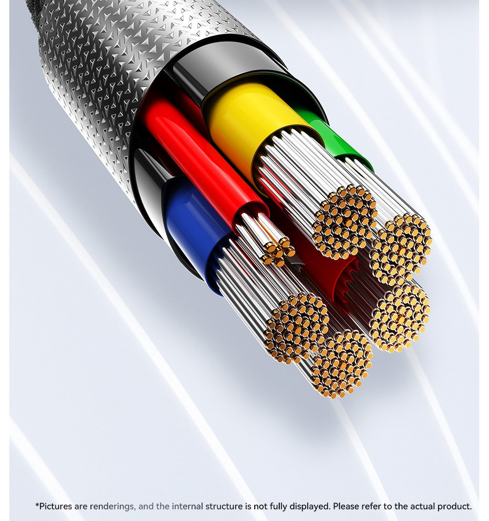 ESSAGER 100W 5A Type-C to Type-C Charging Cable, USB2.0 480Mbps, Magnetic Adsorption, Flexible Adjustment, E-Marker Chip, 1m