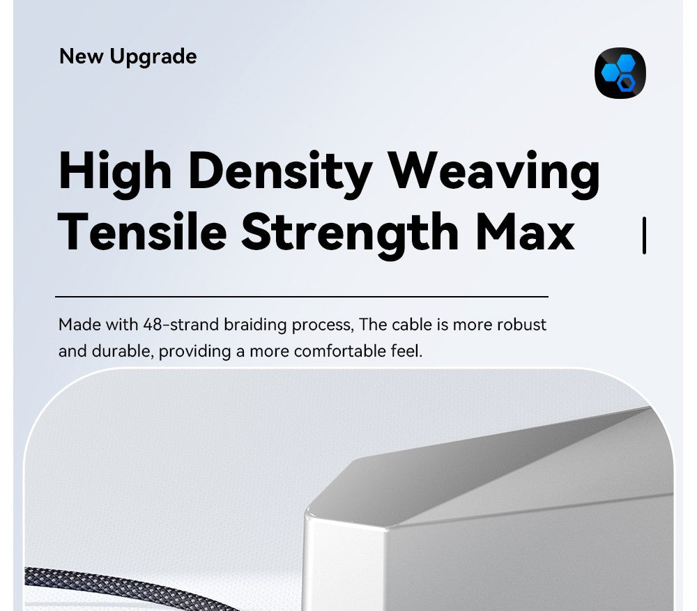 ESSAGER 100W 5A Type-C to Type-C Charging Cable, USB2.0 480Mbps, Magnetic Adsorption, Flexible Adjustment, E-Marker Chip, 1m