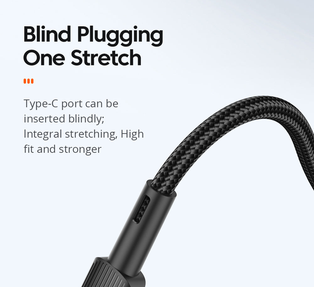 ESSAGER 100W Type-C to Type-C Data Cable, PD Fast Charging, 480Mbps Transmission Speed, for MacBook / Tablet / Huawei Samsung Mobile Phone - 1m Cable