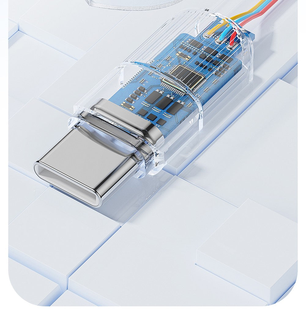 ESSAGER 100W Type-C to Type-C Data Cable, PD Fast Charging, 480Mbps Transmission Speed, for MacBook / Tablet / Huawei Samsung Mobile Phone - 1m Cable