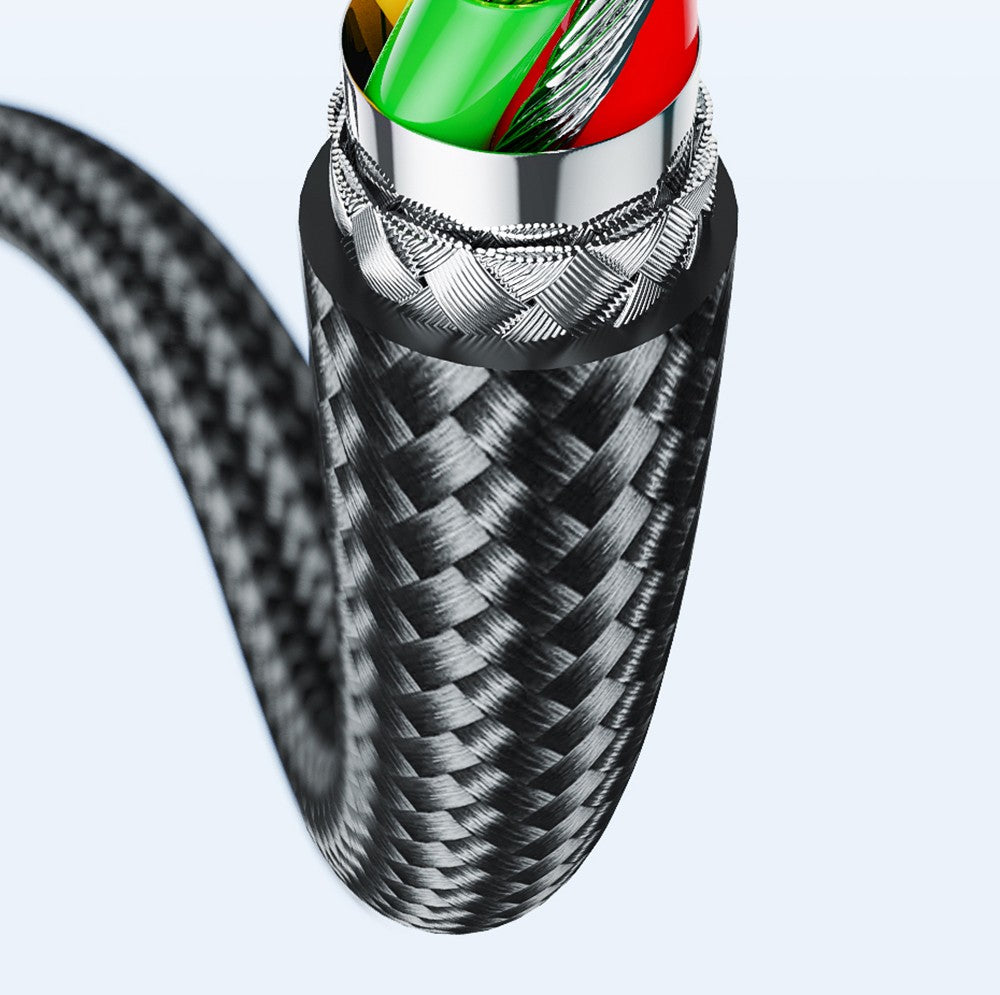 ESSAGER 100W Type-C to Type-C Data Cable, PD Fast Charging, 480Mbps Transmission Speed, for MacBook / Tablet / Huawei Samsung Mobile Phone - 1m Cable