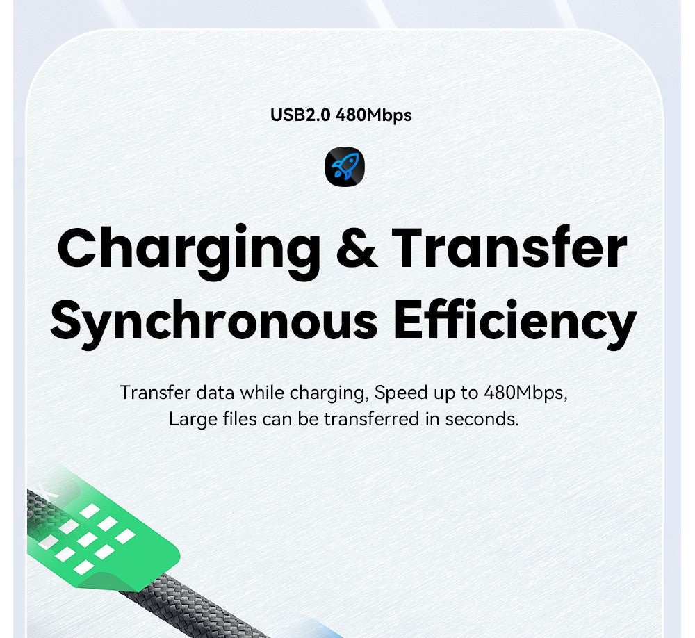 ESSAGER 240W 5A Type-C to Type-C Charging Cable, USB2.0 480Mbps, Magnetic Adsorption, Flexible Adjustment, E-Marker Chip, 1m