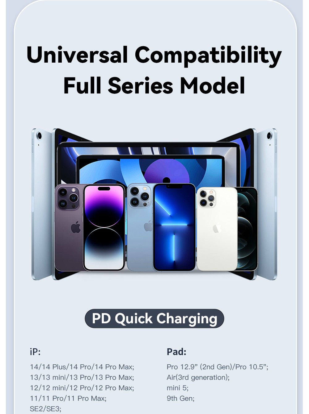 ESSAGER 29W 3A Type-C to Lightning Charging Cable, USB2.0 480Mbps, Magnetic Adsorption, Flexible Adjustable, Smart Chip, 1m