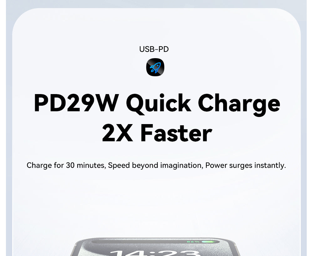 ESSAGER 29W 3A Type-C to Lightning Charging Cable, USB2.0 480Mbps, Magnetic Adsorption, Flexible Adjustable, Smart Chip, 1m