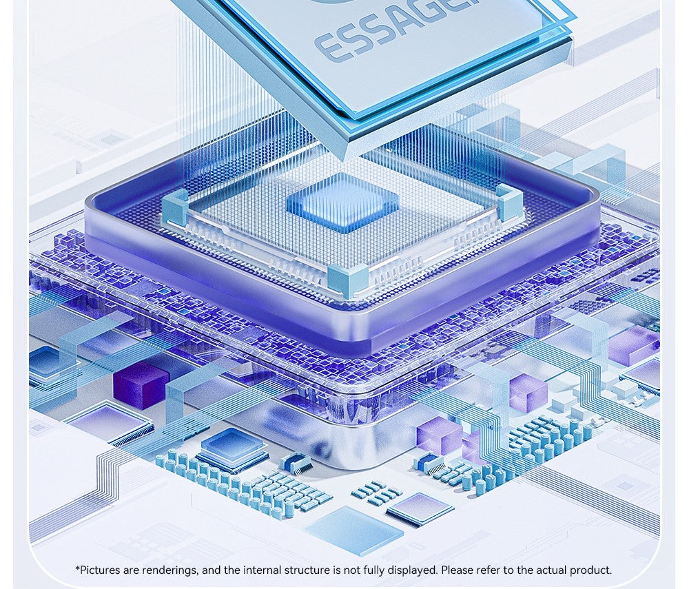 ESSAGER 29W 3A Type-C to Lightning Charging Cable, USB2.0 480Mbps, Magnetic Adsorption, Flexible Adjustable, Smart Chip, 1m
