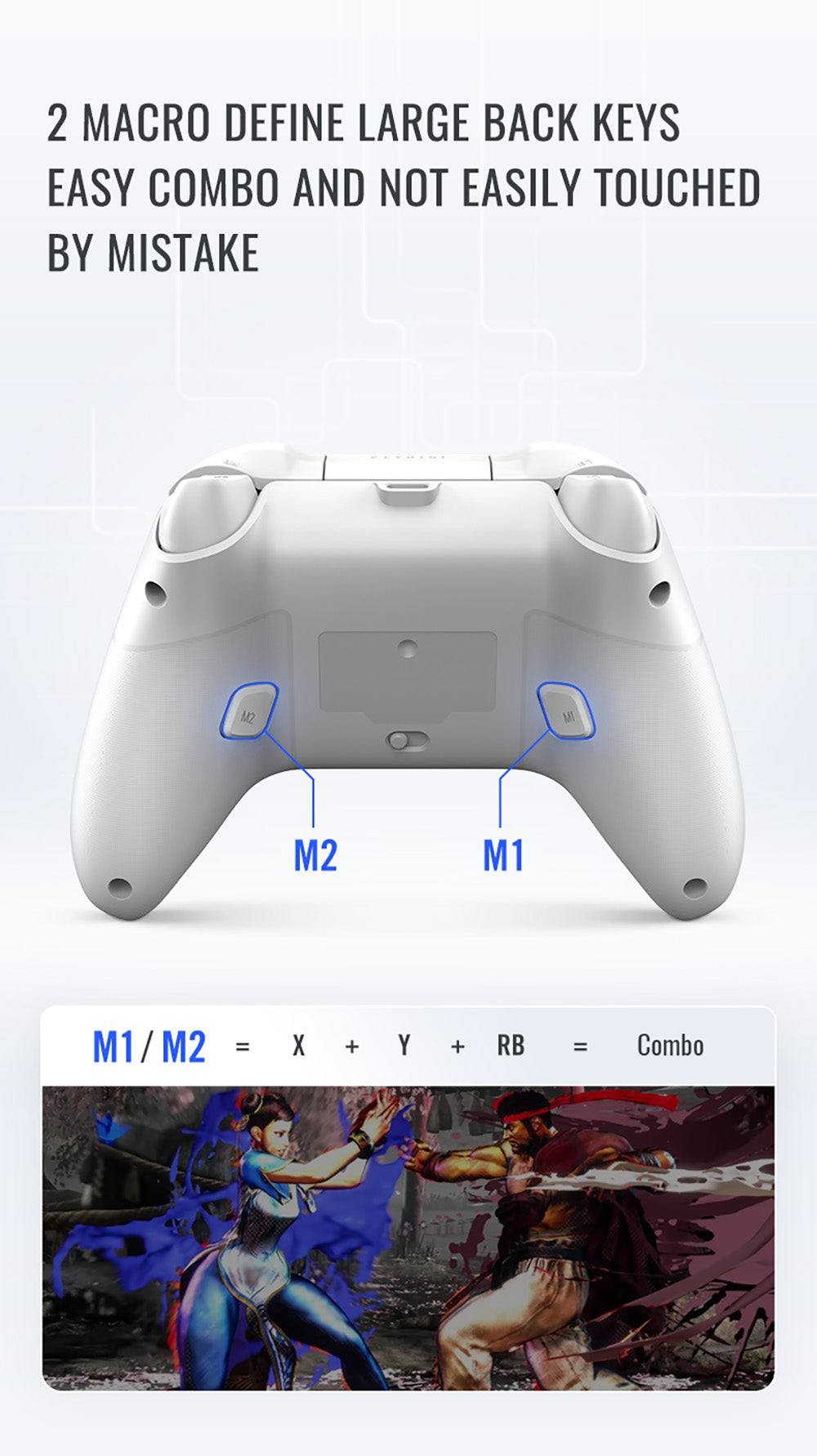 Flydigi Direwolf 3 Gaming Controller, Hall Effect Trigger, 1000Hz Polling Rate, Compatible with PC / Switch / Apple / Android