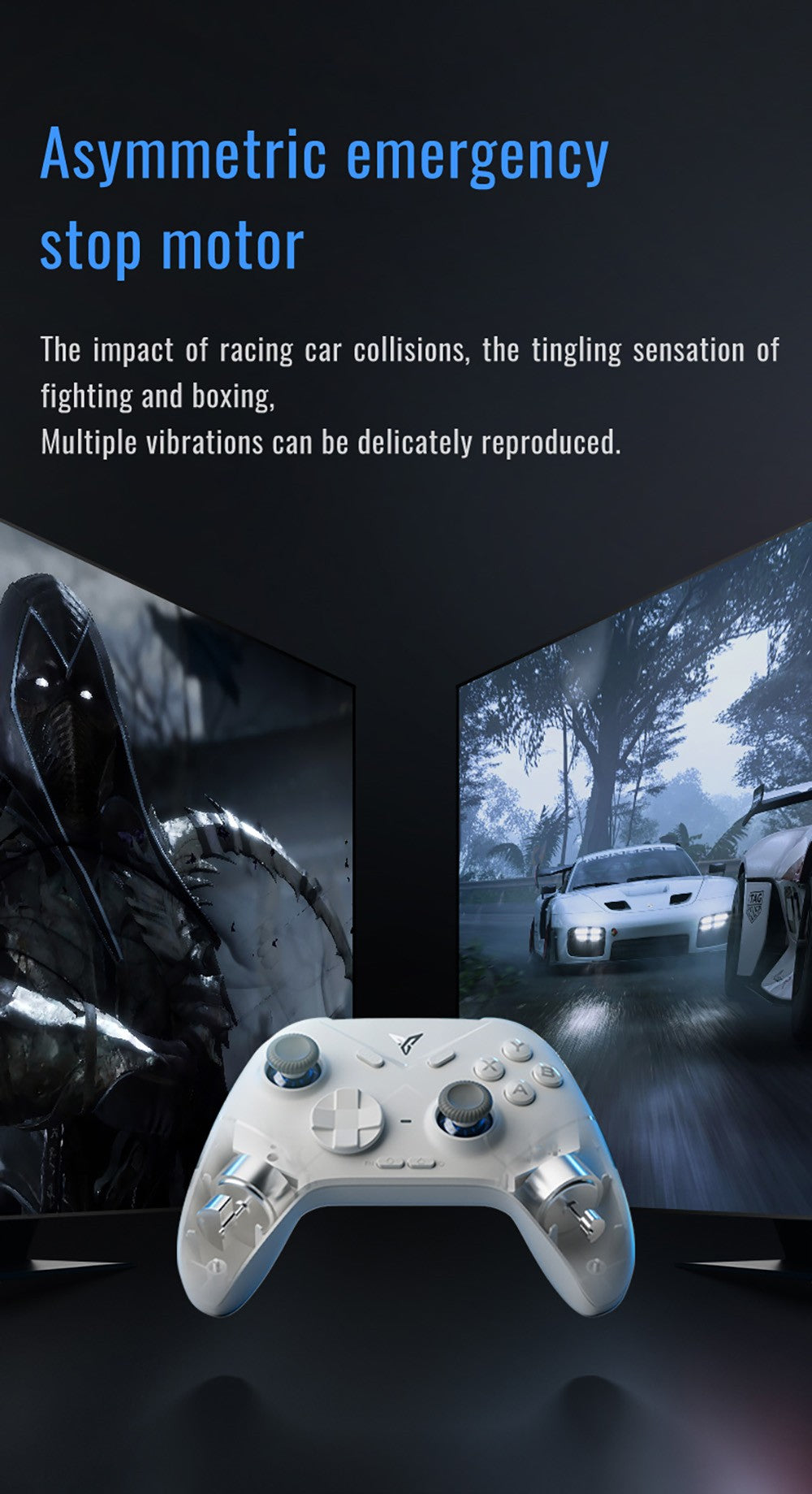Flydigi Direwolf 3 Gaming Controller, Hall Effect Trigger, 1000Hz Polling Rate, Compatible with PC / Switch / Apple / Android