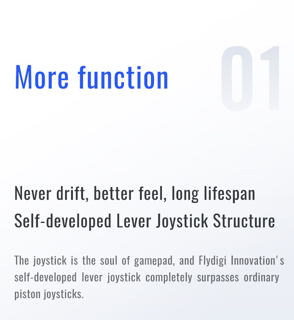 Flydigi Direwolf 3 Gaming Controller, Hall Effect Trigger, 1000Hz Polling Rate, Compatible with PC / Switch / Apple / Android