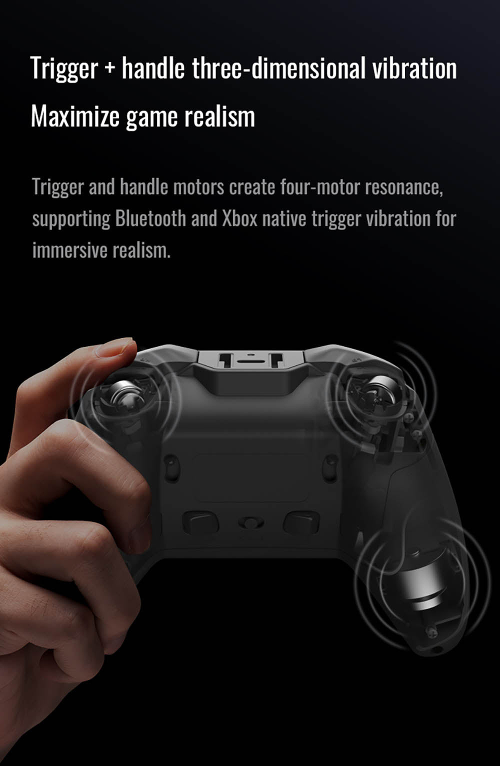 Flydigi Vader 4 Pro Gaming Controller, Force Adjustment Lever Joystick, Hall & Micro 2-in-1 Triggers, 1000Hz Polling Rate, Compatible with PC, NS, TV, Android & Laptop