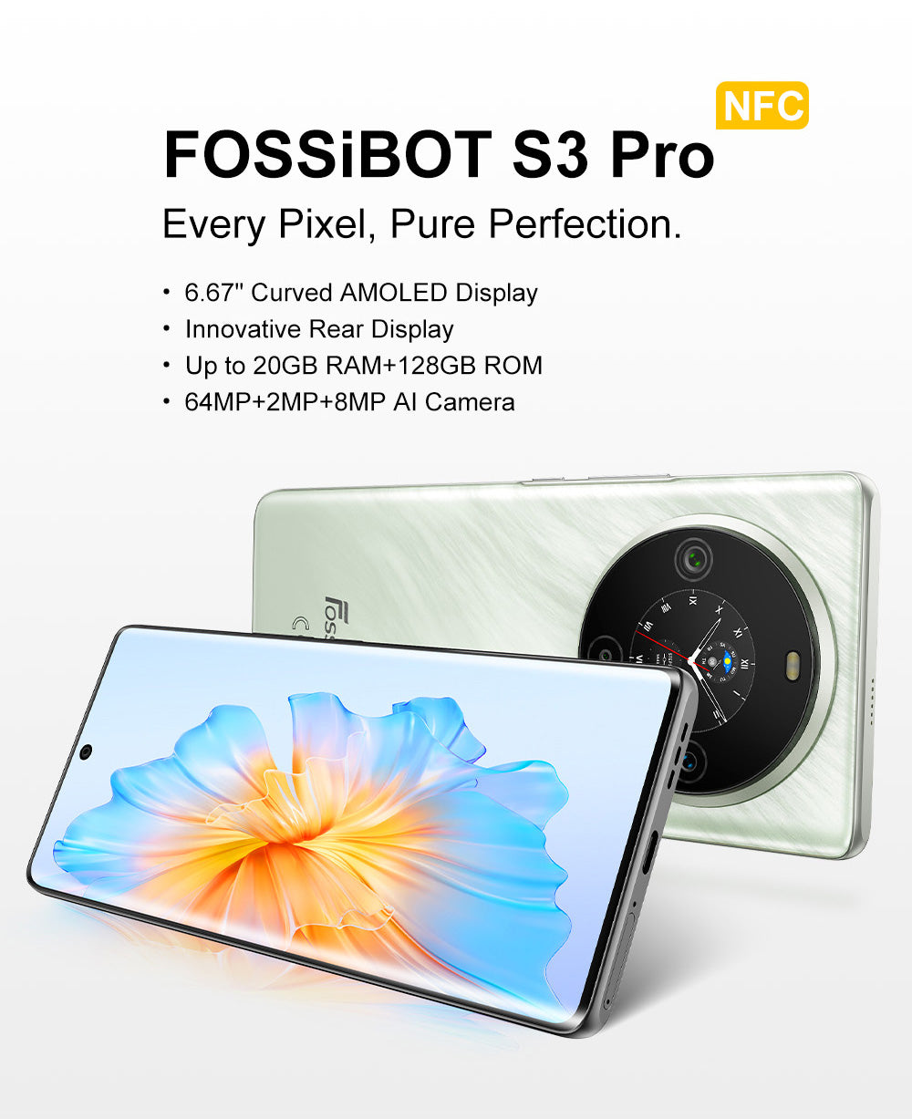FOSSiBOT S3 Pro 4G Smartphone, 6.67