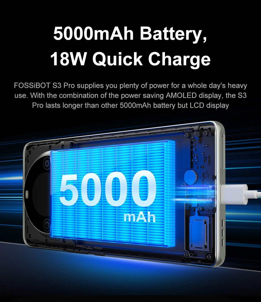 FOSSiBOT S3 Pro 4G Smartphone, 6.67