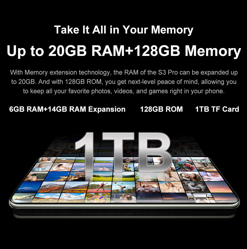 FOSSiBOT S3 Pro 4G Smartphone, 6.67