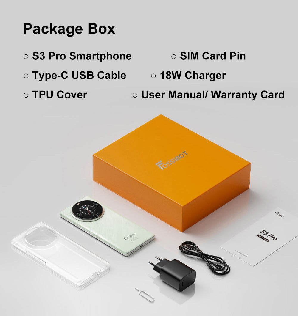 FOSSiBOT S3 Pro 4G Smartphone, 6.67