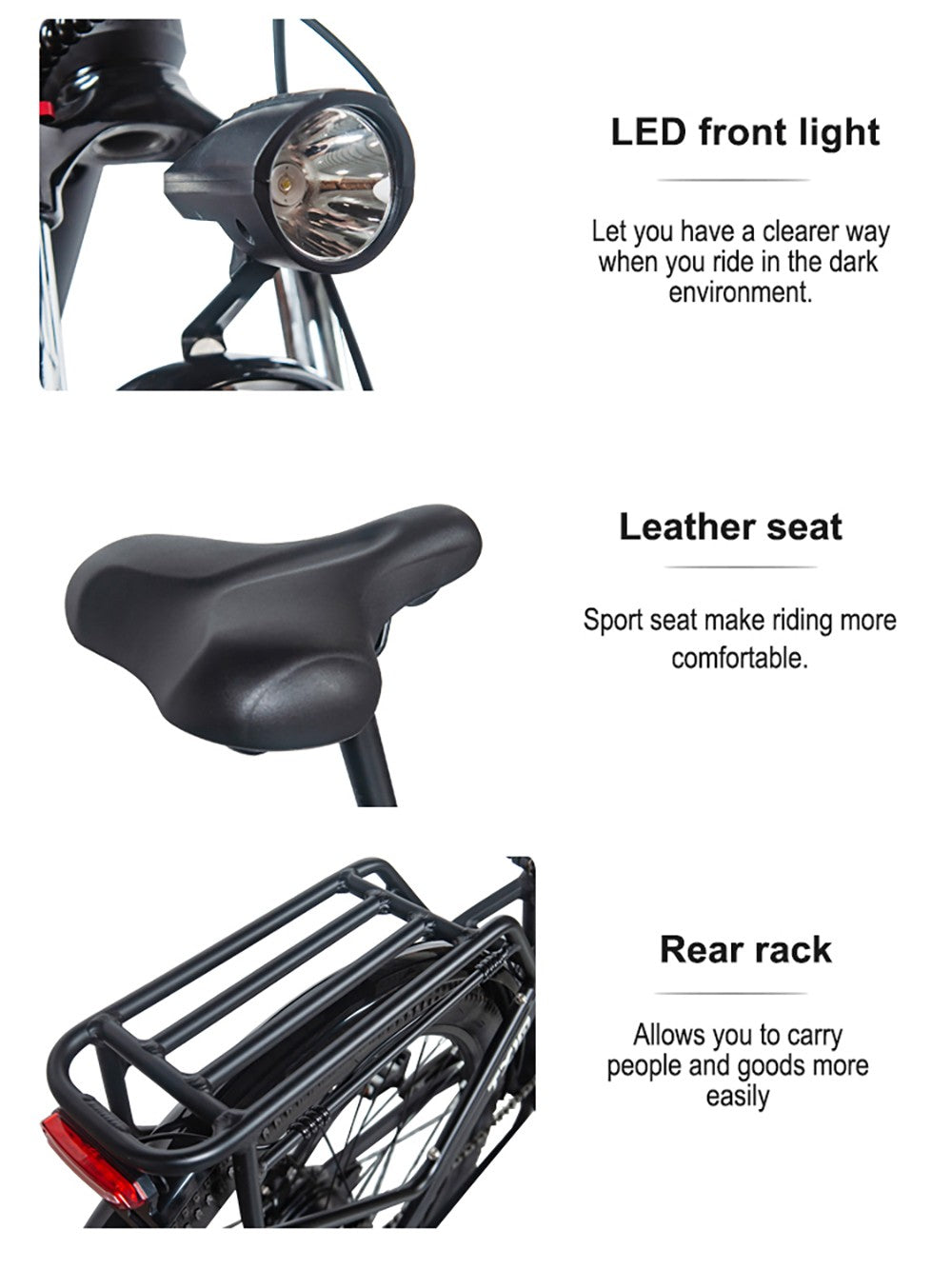 Heda TX TX10 Electric Bike, 500W Motor, 48V 19.2AH Battery, 27.5*2.4-inch Tire, 40km/h Max Speed, 80km Range, Hydraulic Disc Brake, Shock-absorbing Front Fork, Colorful LCD Display - Grey