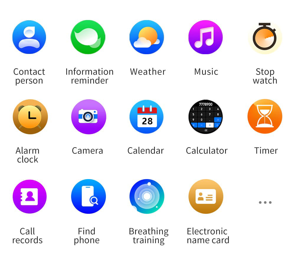 KUMI KU7 Smartwatch, 1.96'' AMOLED Screen, Bluetooth Calling, Health Monitoring, Stock Market Information, 100 Sports Modes - Black