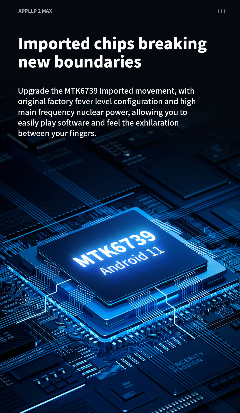 LOKMAT APPLLP 2 MAX Detachable Smartwatch, 2.64-inch Screen, Android 11, Support 4G/5G SIM, Bluetooth Connection, GPS Positioning, 1200mAh Battery