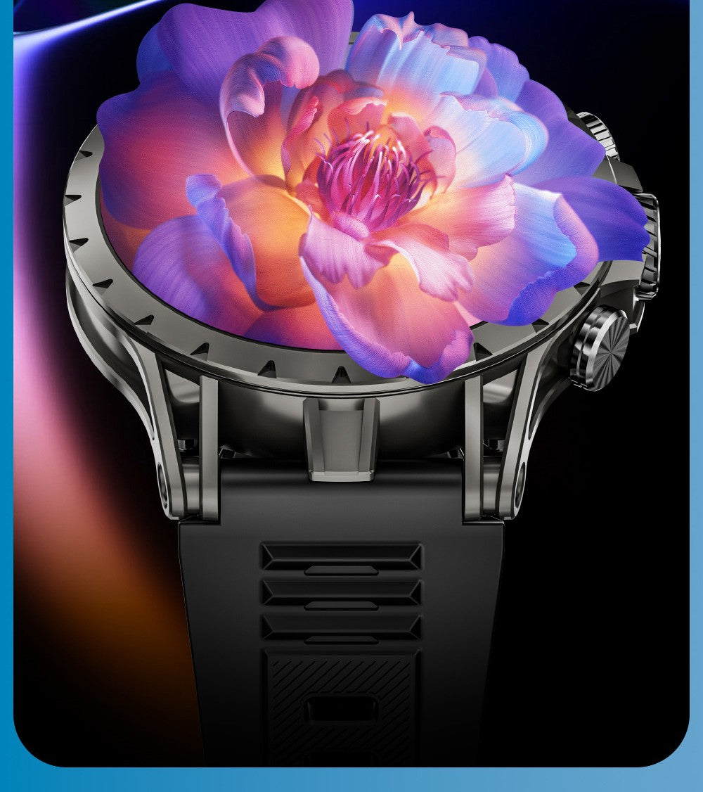 LOKMAT APPLLP 4 Smartwatch, 1.508-inch AMOLED Screen, Support 4G/5G SIM Card, Heart Rate Blood Oxygen Monitoring, NFC Function, GPS Positioning