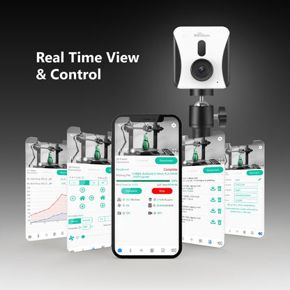 Mintion Beagle V2 3D Printer Camera, Support Klipper, 1080P Video Resolution, Manual Focus, WiFi Remote Control, Auto Time-Lapse Video, Electronic Zoom, Night Vision, PC/Mobile Connection