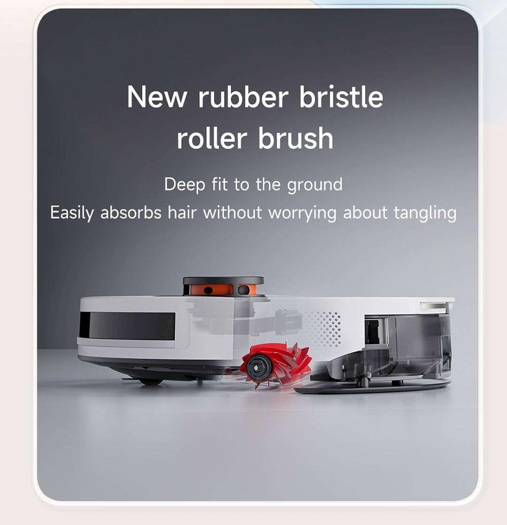 Xiaomi ROIDMI EVE CC Robot Vacuum Cleaner Automatic Dust Collection 2-in-1 Vacuuming Mopping 4000Pa Powerful Suction LDS Laser Navigation 3200mAh Battery 180Mins Runtime 290ML Water Tank 260ML Dust Box APP Control - White