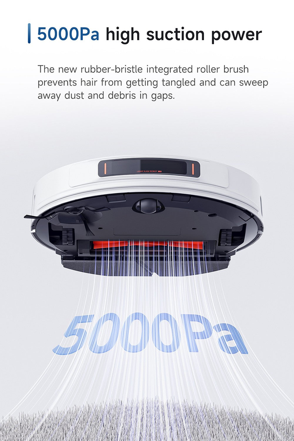 ROIDMI EVE MAX Robot Vacuum Cleaner with Self Empty Station, 5000Pa Max Suction, Mopping Function, 3L Dust Bag, 250 Mins Max Runtime, LiDAR Navigation, Multi Floor Mapping, App and Voice Control