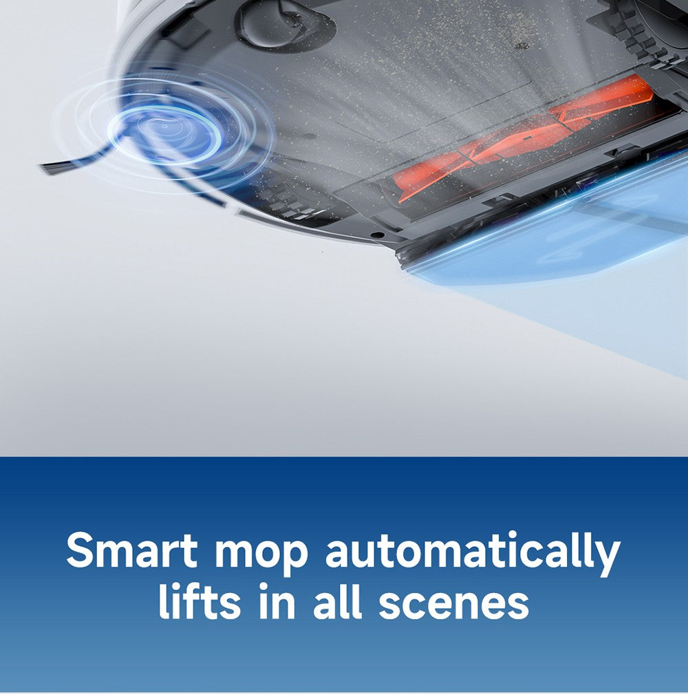 ROIDMI EVE MAX Robot Vacuum Cleaner with Self Empty Station, 5000Pa Max Suction, Mopping Function, 3L Dust Bag, 250 Mins Max Runtime, LiDAR Navigation, Multi Floor Mapping, App and Voice Control