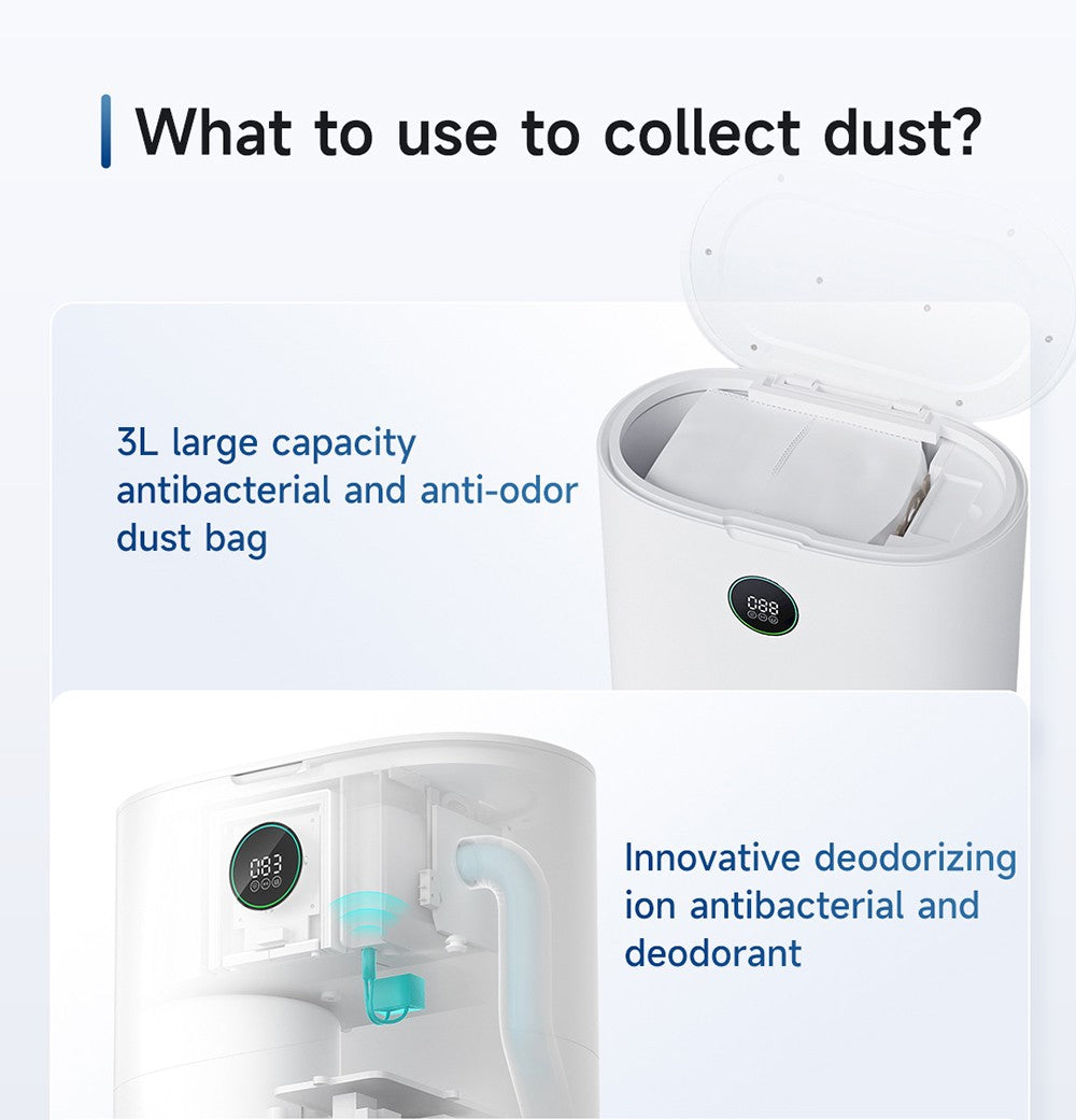 ROIDMI EVE MAX Robot Vacuum Cleaner with Self Empty Station, 5000Pa Max Suction, Mopping Function, 3L Dust Bag, 250 Mins Max Runtime, LiDAR Navigation, Multi Floor Mapping, App and Voice Control