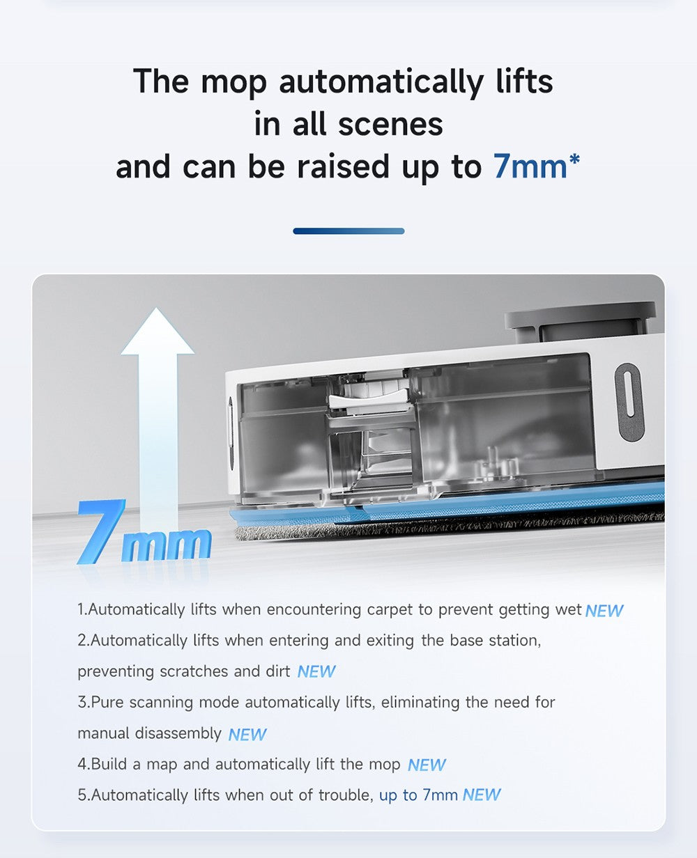 ROIDMI EVE MAX Robot Vacuum Cleaner with Self Empty Station, 5000Pa Max Suction, Mopping Function, 3L Dust Bag, 250 Mins Max Runtime, LiDAR Navigation, Multi Floor Mapping, App and Voice Control