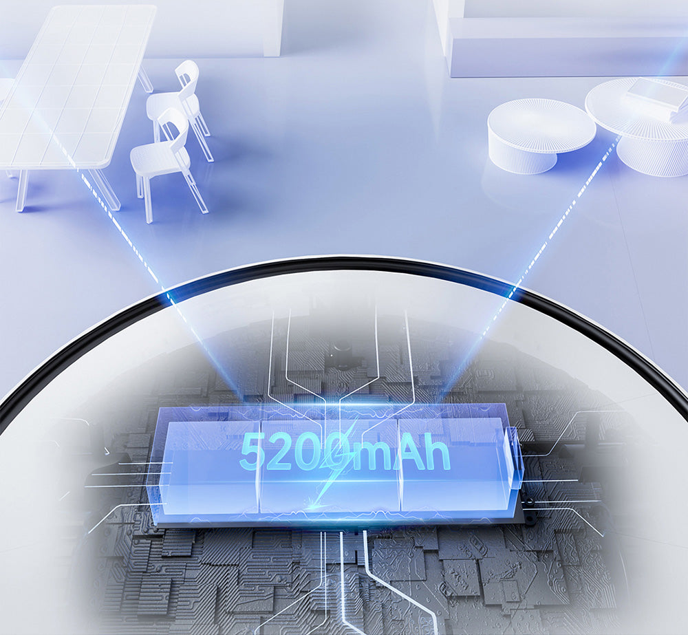 ROIDMI EVE MAX Robot Vacuum Cleaner with Self Empty Station, 5000Pa Max Suction, Mopping Function, 3L Dust Bag, 250 Mins Max Runtime, LiDAR Navigation, Multi Floor Mapping, App and Voice Control