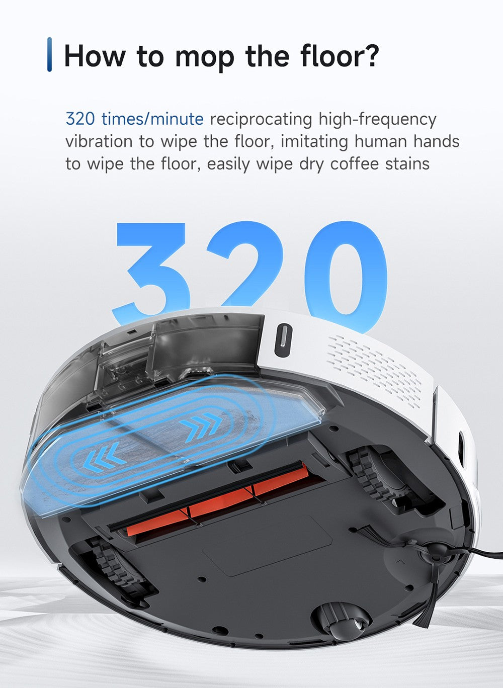 ROIDMI EVE MAX Robot Vacuum Cleaner with Self Empty Station, 5000Pa Max Suction, Mopping Function, 3L Dust Bag, 250 Mins Max Runtime, LiDAR Navigation, Multi Floor Mapping, App and Voice Control