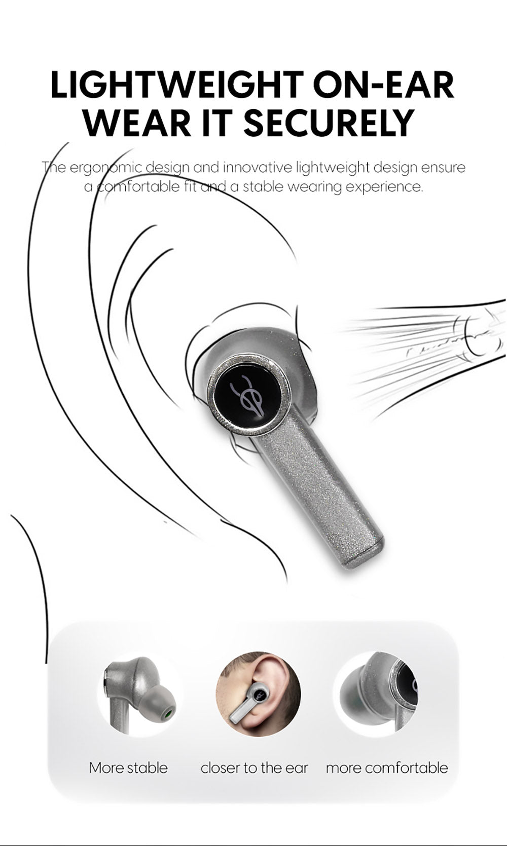 Sabbat E18 TWS Earbuds Wireless Bluetooth 5.2 Music and Gaming Earphone - Aurora Green