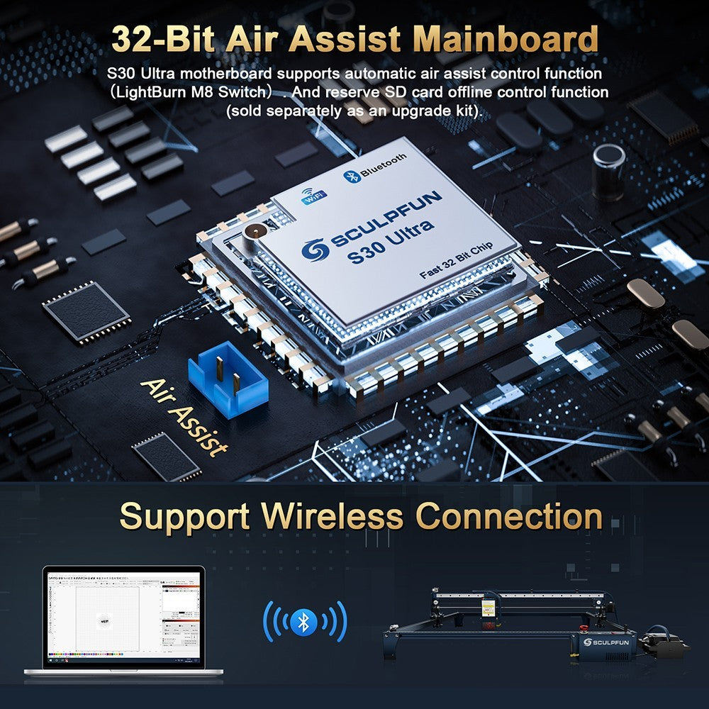 SCULPFUN S30 Ultra 33W Laser Cutter
