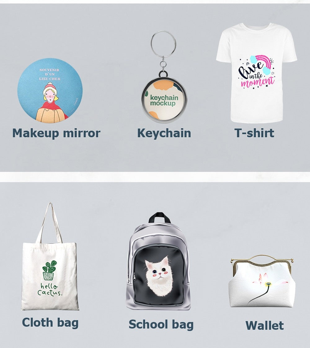 SHUOHAO SH06 6 in 1 Heat Press Machine, 11.4*15in, for Cap/Bag/Mouse Pad/Phone Case/Pillows/Mug/Plate/Coaster/T-shirts